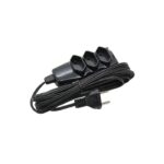 Extensão PP 3 Tomadas 2 Pinos + Terra Preto Kript