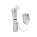 Extensão Paralela 3 Tomadas de 2 Pinos Branca Kript